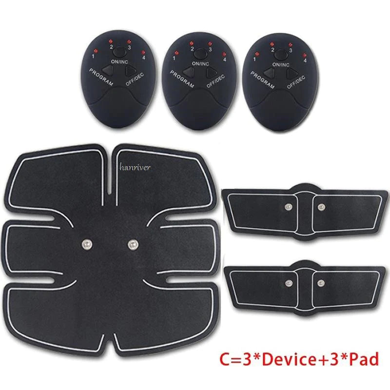 Ems Electric Muscle Stimulator for Exercises Abdominal Trainer Hip Buttock Six Pack Trainer Body Fitness Slimming Massage